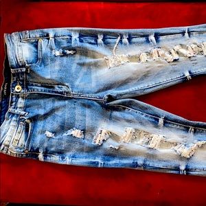 Ripped Blue Jeans